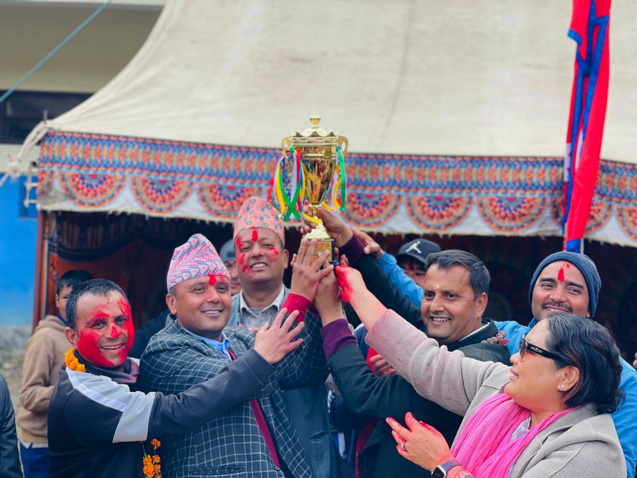 बेथानचोक गाउँपालिकास्तरीय राष्ट्रपति रनिङ शिल्डको उपाधि पार्वती माविको हातमा