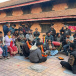 चण्डेश्वरी मन्दिरमा एम आर आरको भजन